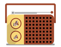 a vintage radio